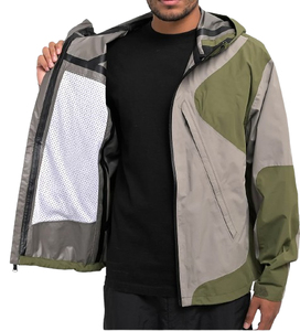 Men's Autumn Windbreaker Safari <b>Jacket</b> Hooded Knitted Zipper <b>Waterproof</b> Breathable Lightweight Long Sleeve Design Outdoor - Product Image 6