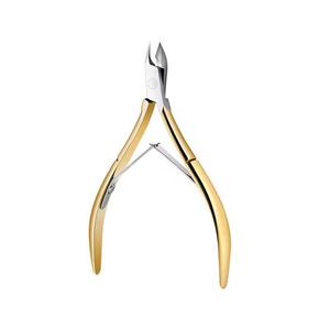 Coupe-ongles chirurgical Morje en acier inoxydable avec lames droites et affûtées pour ongles des doigts, usage adulte, poignées dorées et argentées - Product Image 3