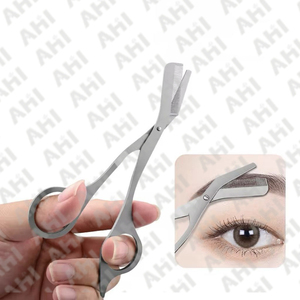 Pinzas Puntiagudas de Acero Inoxidable Personalizadas al por Mayor, Tijeras Rectas para Cejas, Tijeras para Cejas Reutilizables Ecológicas - Product Image 5