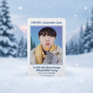 Pour les fans de BTS, pack hiver 2021, carte photo officielle SUGA Yoongi, objet de collection - Product Image 3