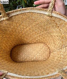 Handmade <b>Straw</b> Tote <b>Bag</b> with Two Handles Vintage Casual Style Large Capacity for Beach Parties & Travel-Women's Handbag - Product Image 3