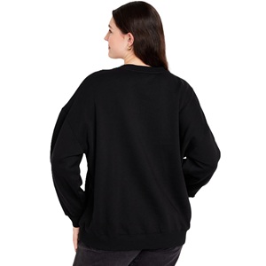 Sudadera Oversize de Forro Polar para Mujer - Jersey Cálido y Cómodo de Otoño/Invierno con Opción de Logotipo Frontal para Estilo Urbano y Diario - Product Image 3