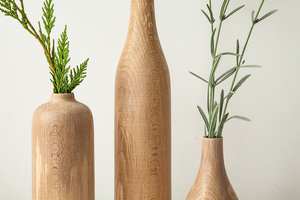 Vase de sol en bambou fait main, décoration d'intérieur, cadeau unique pour anniversaire et mariage, design sculpté écologique - Product Image 4