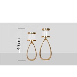 Soporte de vela de tarro de vidrio de Metal y a prueba de viento de la más alta calidad para bodas decoración del hogar Venta caliente soportes de velas de decoración de mesa - Product Image 4