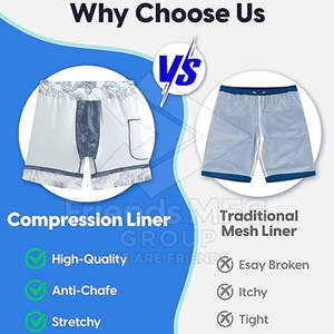 Short de bain homme personnalisé avec logo, taille mi-haute, anti-plis, imprimé, écologique, séchage rapide, confortable, en polyester/coton - Product Image 3