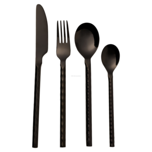 ชุดช้อนส้อมสแตนเลสไม้ไผ่ กล่องของขวัญ ชุดช้อนส้อมจัดงานแต่งงาน ค้อนออกแบบช้อนส้อมและมีด ชุดเครื่องชามยอดนิยมของอินเดีย - Product Image 5