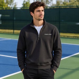 Sudadera Ligera de Manga Larga con Cierre de Cremallera para Hombre, Estilo Francés, para Uso Casual, Suministro de Fábrica al por Mayor - Product Image 3