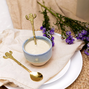 Cuillère en laiton à manche cactus, design moderne, ustensile de table, vente chaude - Product Image 1