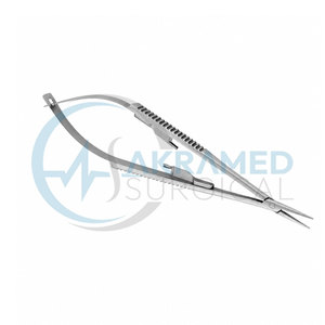 High Quality Castroviejo Needle Holder Straight Stainless Steel Reusable Microsurgery Dental Surgical Instrument CE Certified - Product Image 2