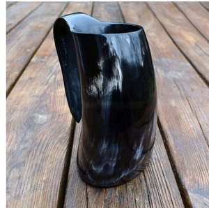 Handmade Horn Tankard Viking Mug Eco Friendly Rustic Drinkware for Ale Mead <b>Beer</b> Cold Brew Bulk Set - Product Image 1