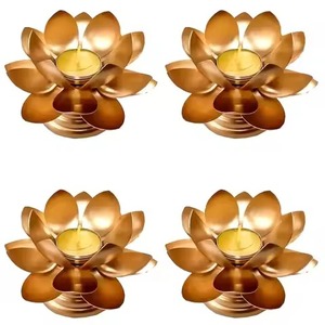 Festive Metal Tealight Holder Diwali Decor Elegant Style Candle <b>Stand</b> for Home Decoration - Product Image 3