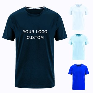 Camiseta de Punto de Algodón 100% de Alta Calidad para Hombre, con Logotipo Personalizado, Transpirable, Ecológica, Diseño Sólido para Verano, Ropa Deportiva - Product Image 1
