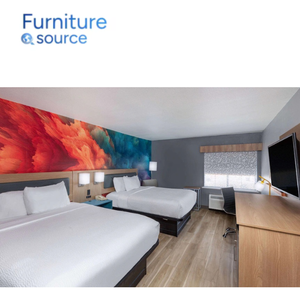 Meubles de chambre à coucher La Quinta Hotel Modern Abordable Wooden Durable Casegoods For Hospitality Projects Vietnam OEM Factory - Product Image 1