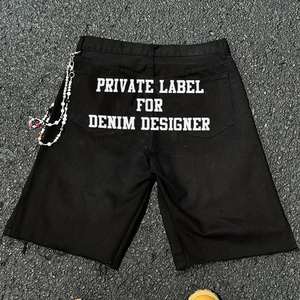 Shorts de Mezclilla para Hombre al por Mayor, Shorts de Diseñador con Pedrería, Estilo Urbano - Product Image 6