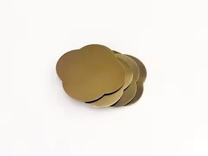 Luxury <b>Table</b> Metal Coasters Set Premium Drink <b>Protectors</b> for Fine Restaurant Hotel Bar Coffee <b>Table</b> Home - Product Image 5