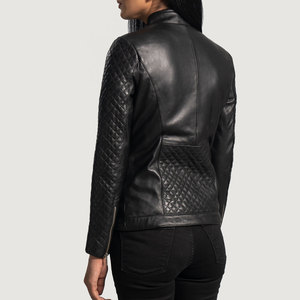 Prix réduit, taille et couleur personnalisées, manteau en cuir pour femmes, service OEM/ODM, nouvelle arrivée, manteau en cuir pour femmes - Product Image 5