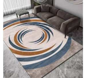 Alfombra de lujo ecológica de pelo alto, corte bucle, hecha a mano, diseño moderno, apta para mascotas, para sala de estar, floral, disponible en varios colores. - Product Image 3