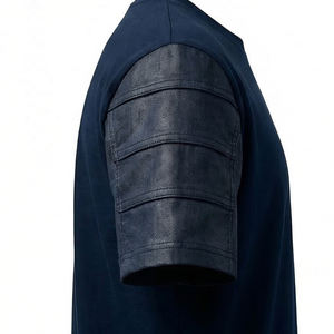 Camiseta Deportiva de Gran Tamaño de Secado Rápido para Hombre, Estilo Urbano, de Poliéster/Algodón, para Gimnasio, Entrenamiento, Running, Manga Corta - Product Image 4