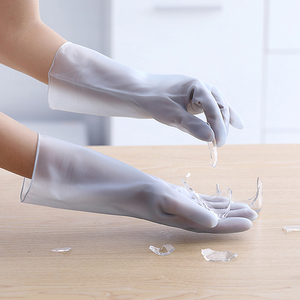 Nouveaux gants en PVC imperméables très résistants pour le nettoyage de la cuisine et la lessive - Product Image 6