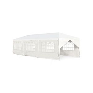 Tenda per Matrimoni ed Eventi all'Aperto 10 x 30 Piedi con 6 Pareti Laterali Rimovibili e 2 Ingressi - Product Image 1