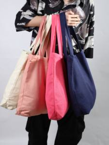 Sac fourre-tout en toile personnalisable avec logo, grande taille 50 cm, poignée supérieure, sac de shopping quotidien - Product Image 4
