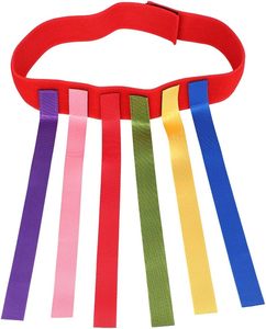 Pull the Tail Game Tail Catch Toy <b>Belts</b> Kid Game <b>Belts</b> Training Game <b>Elastic</b> Color Band Sport Pull Tail Prop Kit - Product Image 1