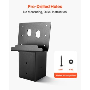 Staffe per tenda da caccia all'aperto, staffa per piattaforma 3.6x3.6 per acciaio 3.5x3.5/88.9x88.9, capacità elevata 2204 libbre/1000 kg - Product Image 5