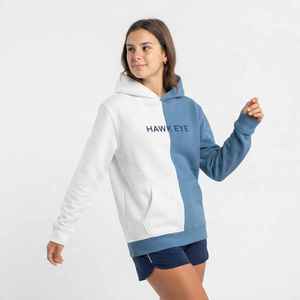 Sudadera con Capucha para Mujer, Diseño Asimétrico con Bloques de Color, 100% Algodón Felpa, Logotipo Personalizado, Corte Regular Informal - Product Image 1