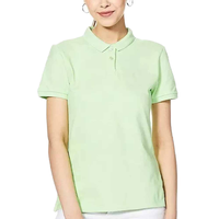 Camiseta Polo de Manga Corta de Algodón Piqué para Mujer, de Alta Calidad, con Logotipo Personalizado al por Mayor, Corte Ajustado, Informal, para Golf y Deportes - Product Image 1