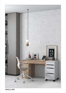 Azulejos de Porcelana Premium con Acabado Mate, 600X600MM 24X24, Azulejos de Cerámica Vitrificados para Piso, para Sala de Estar, Cocina, Baño, Interior - Product Image 6