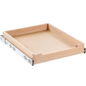 Organizzatore per Armadio Estraibile Resistente con Chiusura Ammortizzata, 17" L x 21" P, Base in Legno con Funzione Scorrevole - Product Image 4