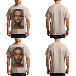 Camiseta de corte holgado con estampado texturizado de alta calidad, estilo streetwear, con gráfico personalizado y hombros caídos, para venta al por mayor OEM - Product Image 4