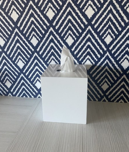 Caja de Pañuelos de Cuero de Lujo Moderno para Decoración del Hogar, Acrílico y Madera para Servilletas y Almacenamiento para Baño - Product Image 2