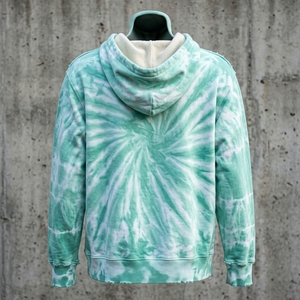 New Arrival Custom Logo NO <b>String</b> Men Hoodie Heavyweight Cotton Vintage Acid Wash Hoodie for Men - Product Image 2