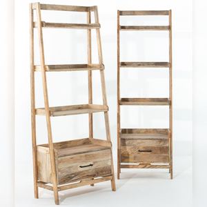 Étagère en bois Vandana Altis Falcon, design moderne et minimaliste en bois massif, meuble de rangement - Product Image 3
