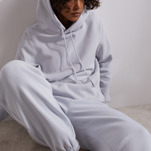 Women Winter <b>Long</b> <b>Hoodie</b> and Jogger with Regular Sleeve Patchwork Zipper Embroidery Front Casual Sweatshirt - Product Image 3