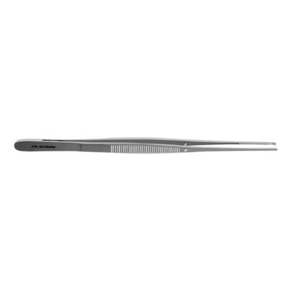 18cm/7.1 Inch Straight Stainless Steel Surgical Microsurgery Equipment Waugh Delicate Tissue Forceps 1.5mm Tips 1X2 Teeth