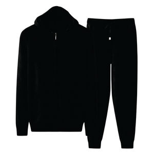 Conjunto de Sudadera con Capucha y Pantalones de Chándal de Algodón French Terry para Hombre, de Corte Holgado Personalizado, Doble Capa, Gris, con Efecto Acampanado y Apilado, Estilo Baggy Oversized - Product Image 2