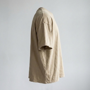 Camiseta de hombre personalizada con hombros caídos, corte holgado, de algodón puro, estilo vintage desgastado, cuello redondo, oversize - Product Image 4