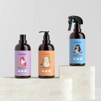 Bouteille pulvérisateur en plastique PET ambré de 500 ml, impression sérigraphique personnalisable, emballage cosmétique et de soins personnels, Unalilia TZ-104