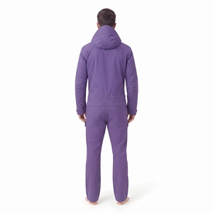 Mono de esquí para hombre Hawk Eye, morado, impermeable, con cremallera completa, con capucha, traje de nieve con aislamiento sintético Gore-Tex - Product Image 2