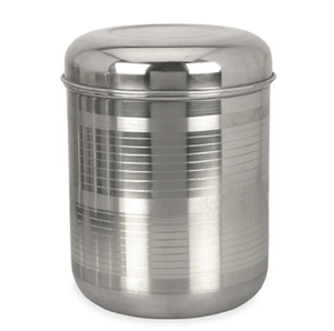 Glossy teal canisters boast bright metallic lids to inject color onto countertops. Ideal option for kitchen storage wholesale. - Product Image 6