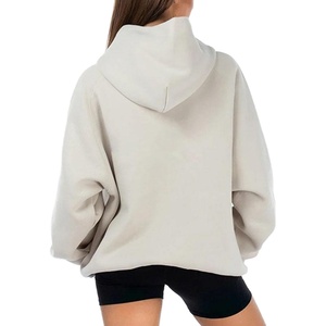 Sudadera con Capucha para Mujer, de Alta Calidad, Poliéster/Algodón, Antiarrugas, Invierno, Casual, Gruesa, Hombros Caídos, 360g - Product Image 2