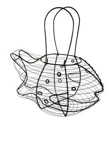 Portable Iron <b>Egg</b> Gathering <b>Basket</b>, Strong Wire Frame with Grip Handle - Product Image 3