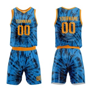 Uniforme de basket-ball 100% polyester, design d'usine, prix de gros, unisexe, couleurs et tailles personnalisées, service OEM, logo personnalisé - Product Image 1
