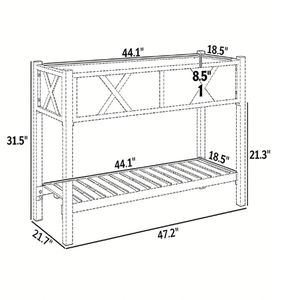 Fioriera Rialzata in Legno Carbonizzato per Giardino e Interni - Product Image 6