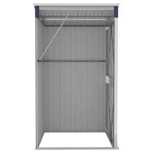 46.5 antracite "x39.4" x70.1 \ "struttura di stoccaggio in acciaio per capannone da giardino a parete - Product Image 5