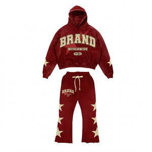 Survêtements de sport respirants et tendance pour hommes, imprimés sérigraphiés, grandes tailles, avec logo entièrement personnalisé, coupe évasée - Product Image 6