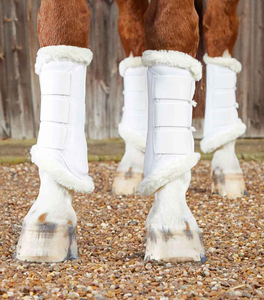 Bottes de brossage pour chevaux personnalisées, design protecteur et absorbant les chocs, confortables, haute qualité, taille et couleur personnalisables, équipement équestre - Product Image 2
