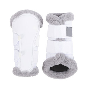 Protège-jambes roses pour chevaux avec maille respirante et sangle Velcro pour le soutien du pastèrnes, pour l'entraînement et la course - Product Image 5